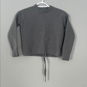 Nicole Miller Gray 100% Fine Merino Wool Sweater Medium